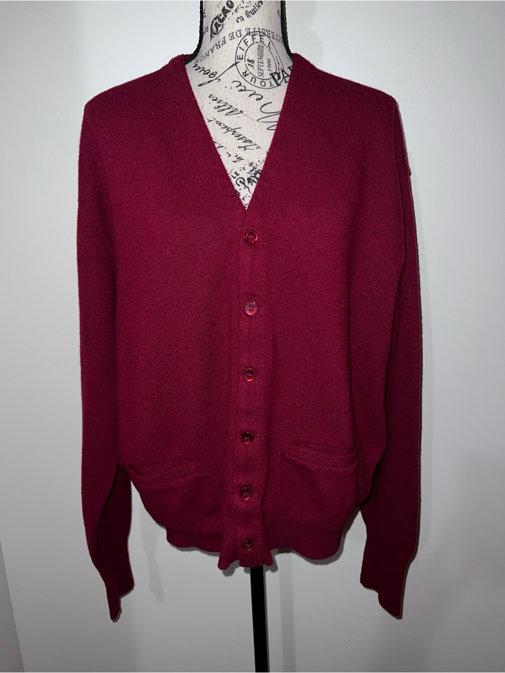VTG Jantzen Country Squire Cardigan XL Sweater Made in USA